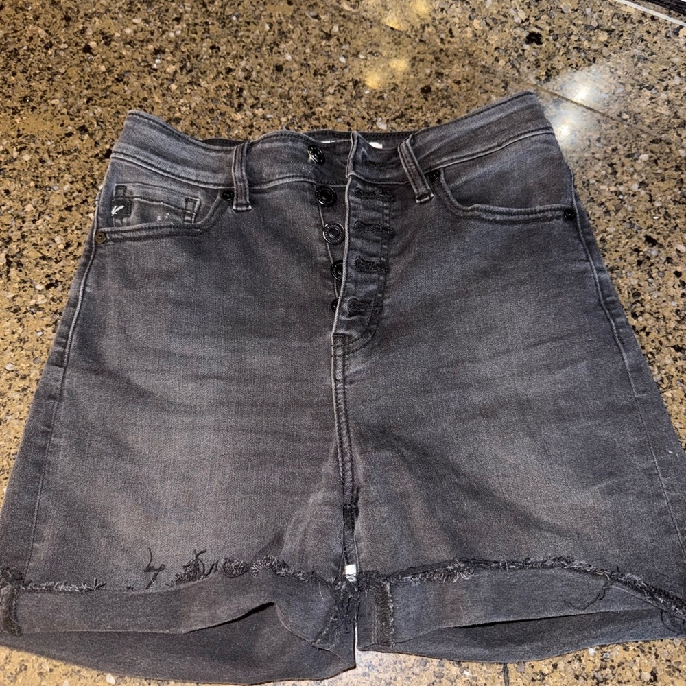 KanCan Gray Denim Shorts